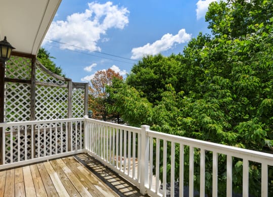 Large Balcony at The Residences at King Farm, Maryland, 20850
