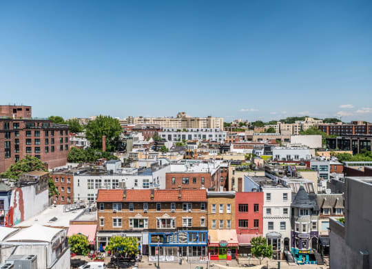 Rooftop deck view at Kalorama Park, Washington, DC 20009