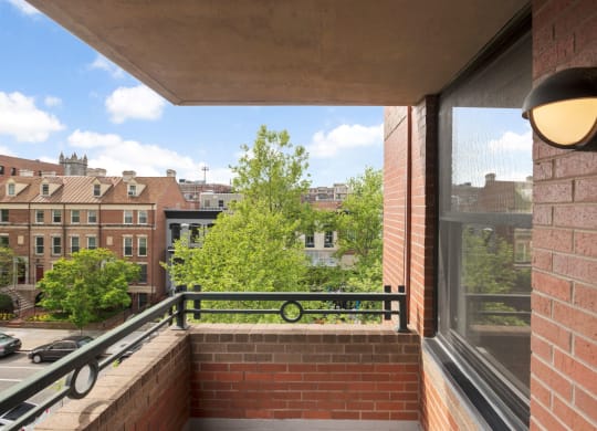 Apartment balcony at 1633 Q, Washington, DC, 20009