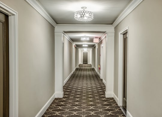Renovated hallways at President Madison, Washington
