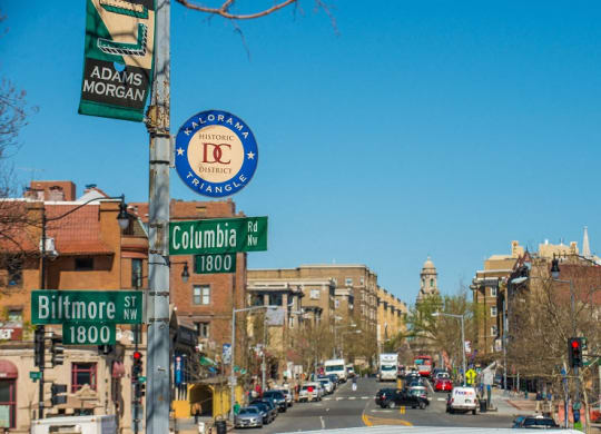 Shopping and dining in Adams Morgan at Kalorama Park, Washington, DC 20009