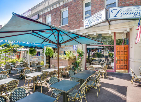 Nearby shopping and dining in Chevy Chase  at Legation House in Washington, DC 20015