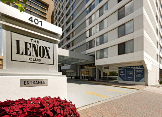 Building exterior at Lenox Club Apartments, National Landing, Arlington, VA 22202