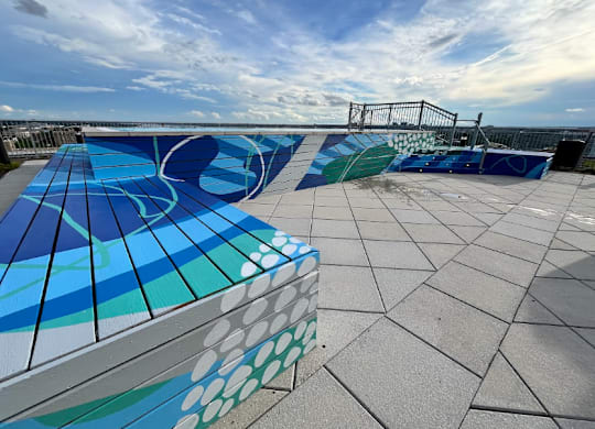Rooftop pool at Lex & Leo at the Southwest Waterfront, DC