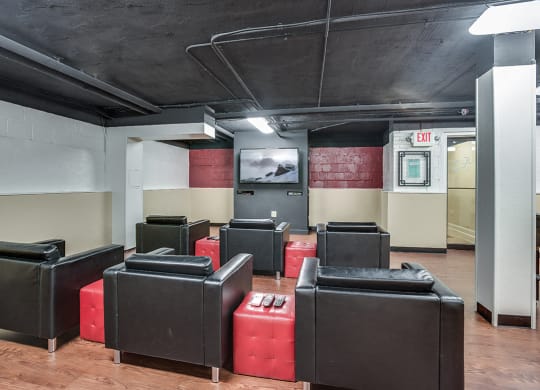 Entertainment and game room at Mason Hall in Alexandria, VA 22314