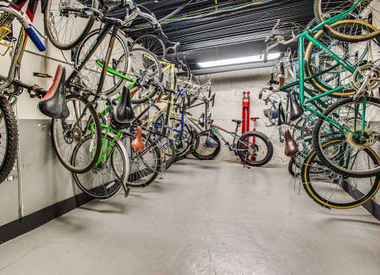 Bike room at Paramount, Washington, DC, 20011