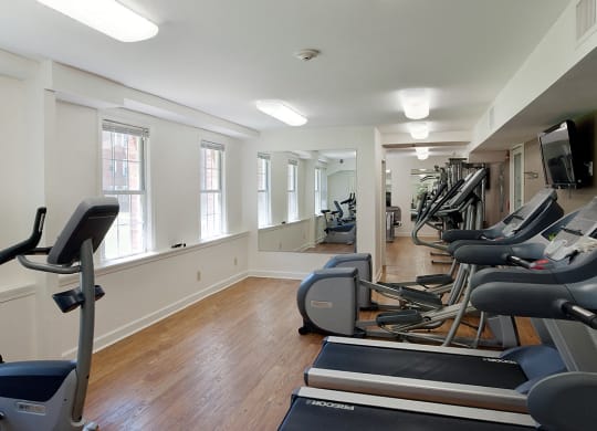 Fitness center at Park Crest Apartments, Washington, DC 20007