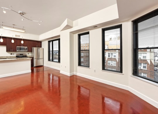 2BR living room at Park Place at Petworth Station in Washington DC 20011