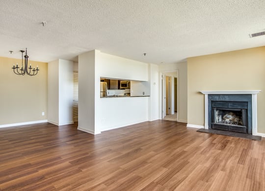 living room and dining room  at Residences at Rio, Gaithersburg