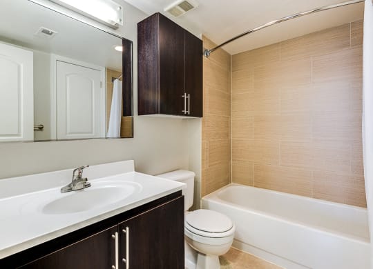 Renovated bathroom  at Residences at Rio, Maryland