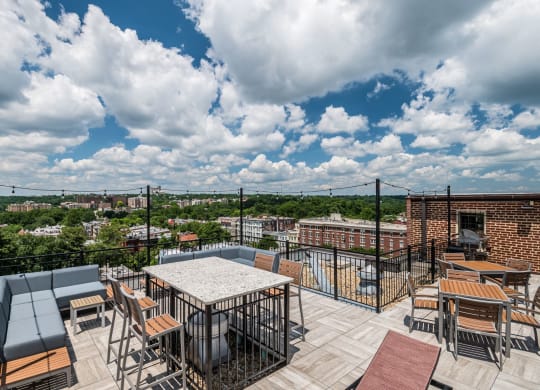 Rooftop deck with grills at The Melwood, Washington, Washington
