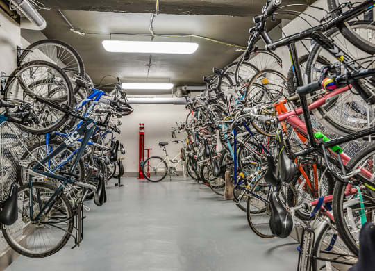 Bike storage at The Melwood, Washington, DC, 20009