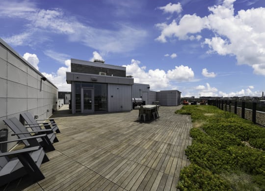 the roof terrace at The Shay, Washington