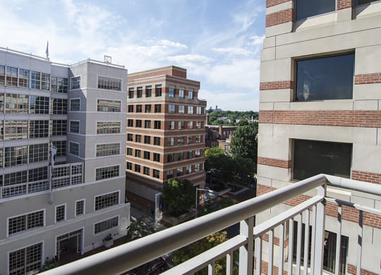 Balcony view at West End Residences, Washington, 20037