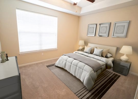 Well Appointed Bedroom at Hurstbourne Estates, Louisville, KY