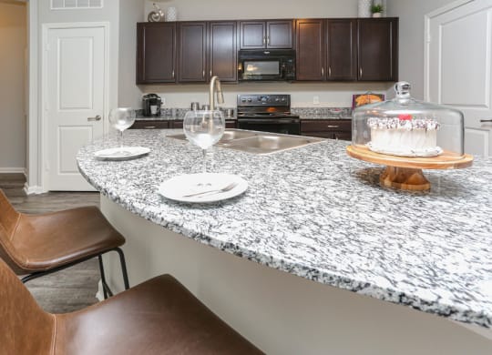 Granite Counter Tops In Kitchen at Hurstbourne Estates, Louisville