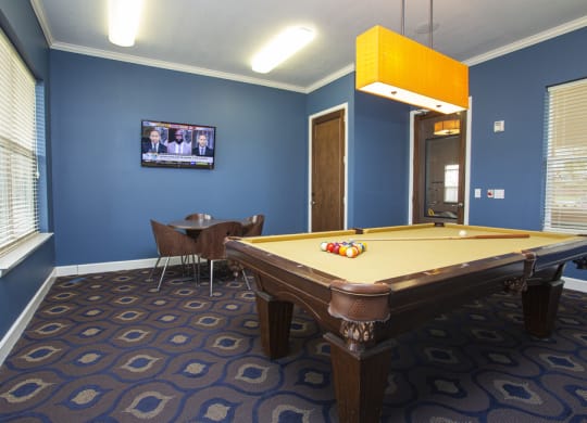 Clubhouse With Billiards Table at Hurstbourne Estates, Louisville, KY, 40223
