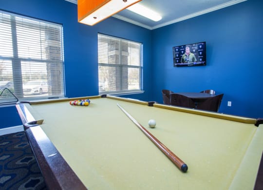 Billiards Table In Clubhouse at Hurstbourne Estates, Louisville, KY