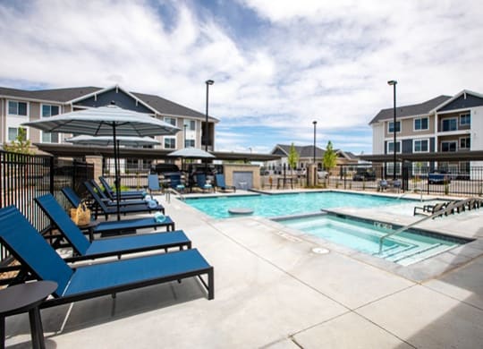 Swimming Pool And Sundeck at Connect at First Creek, Denver, CO