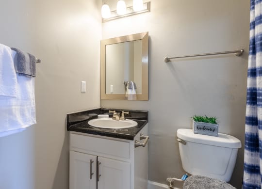 a small bathroom with a toilet and a sink and a mirror