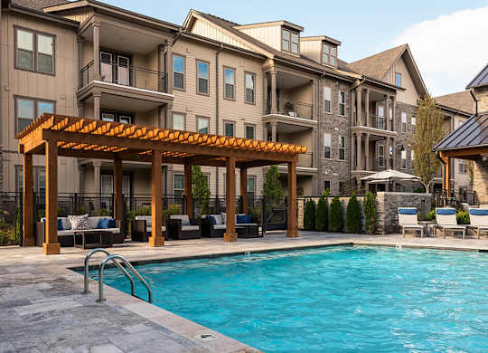 Swimming Pool With Relaxing Sundecks at Retreat at Ironhorse, Franklin