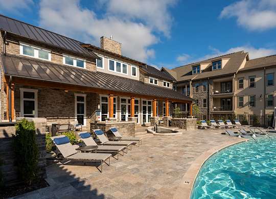 Poolside Relaxing Area at Retreat at Ironhorse, Tennessee