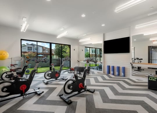 The Atwater Apartments Resident Lounge Fitness Center