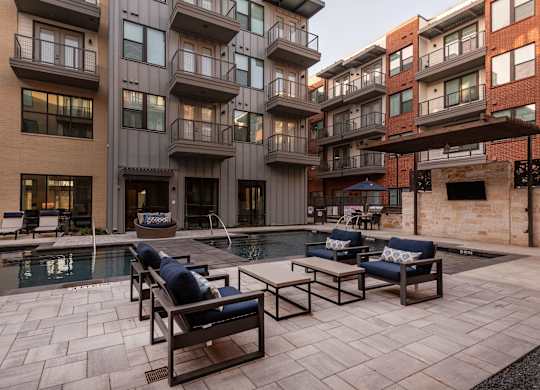 Poolside Seating Area