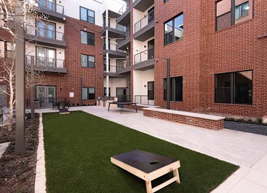 Community Courtyard With Entertainment