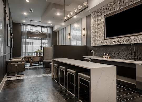 Modern Speakeasy With Bar-style Seating