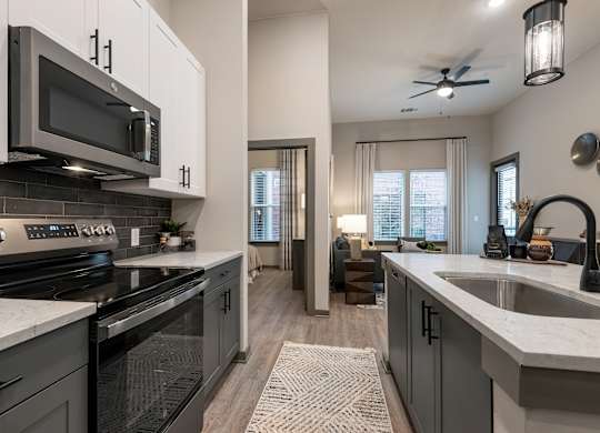 Modern Kitchen With Stainless Steel Appliances