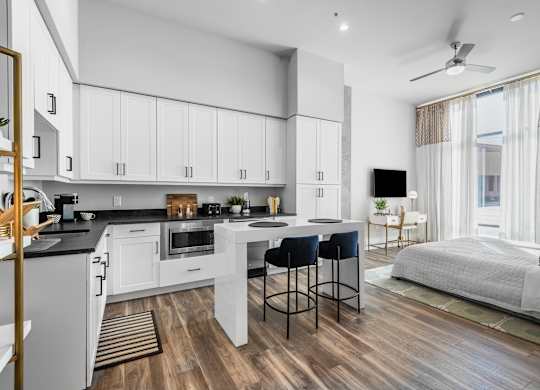 Apartment Kitchen at Tin Top at the Creamery