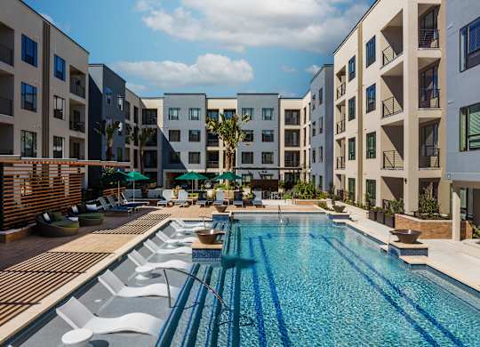 Pool at Tin Top at the Creamery Apartments