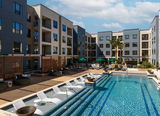 Pool at Tin Top at the Creamery Apartments