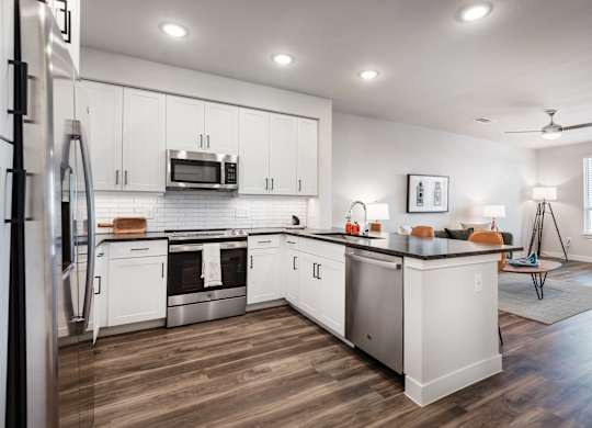 Apartment Kitchen at Tin Top at the Creamery