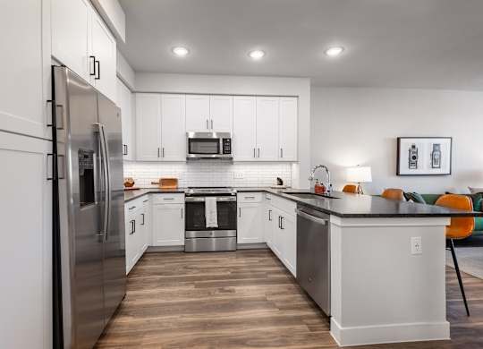 Apartment Kitchen at Tin Top at the Creamery