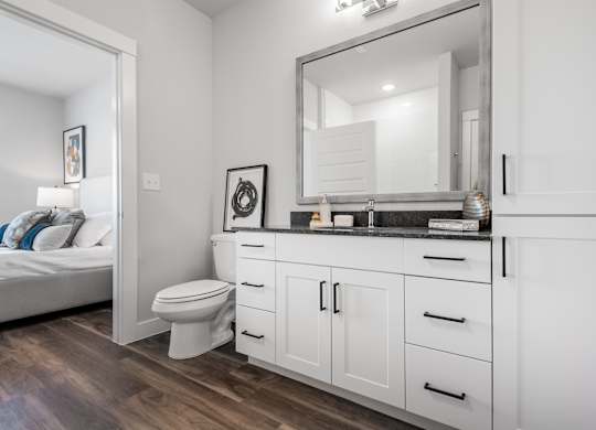 Apartment Bathroom at Tin Top at the Creamery Apartments