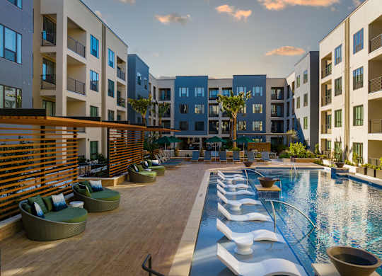 Pool at Tin Top at the Creamery Apartments