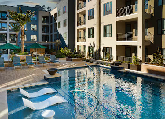 Pool at Tin Top at the Creamery Apartments