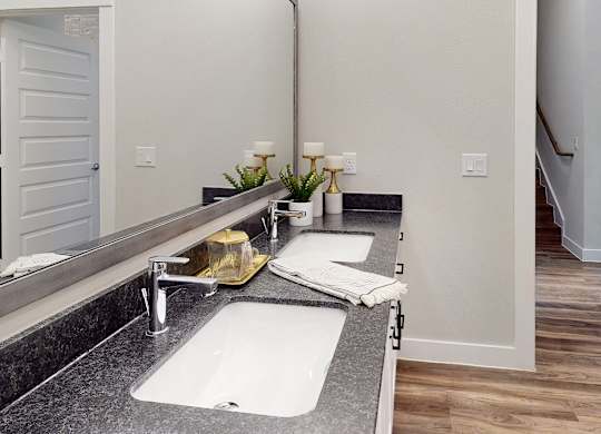 Apartment Bathroom at Tin Top at the Creamery Apartments