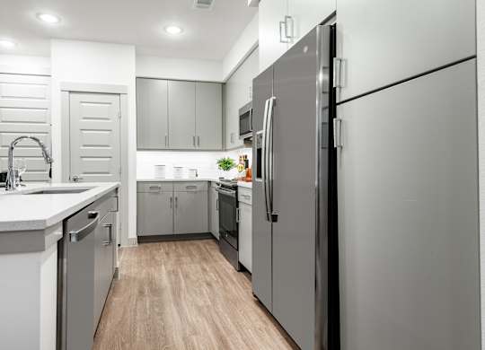 Apartment Kitchen at Tin Top at the Creamery