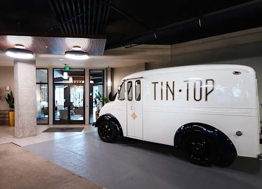 Tin Top at the Creamery Milk Truck