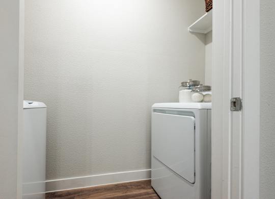 In Unit Washer and Dryer at Tin Top at the Creamery Apartments