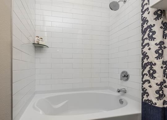Garden Soaking Tub at Tin Top at the Creamery Apartments
