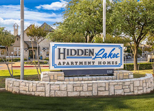 hidden lake sign