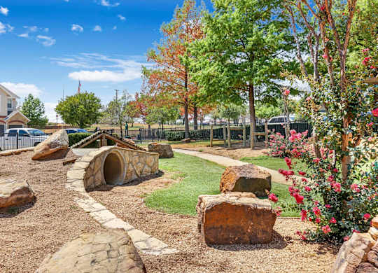Residential Courtyard at The Ranch at Fossil Creek, Haltom City, TX, 76137