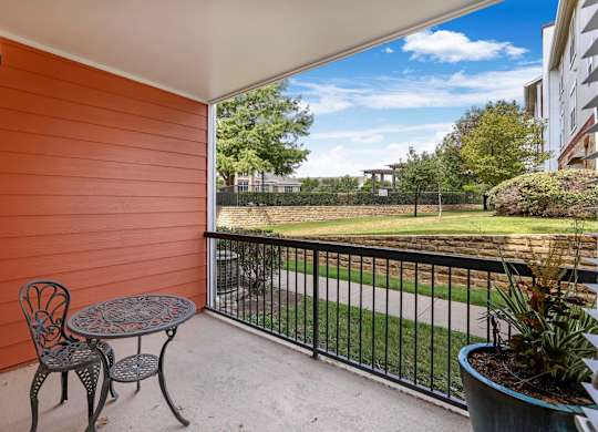 Decked Patio Area at The Ranch at Fossil Creek, Texas, 76137