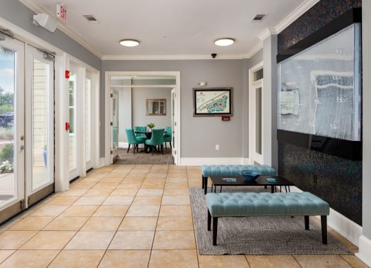 Clubhouse Lobby at Abberly Crossing Apartment Homes, Ladson, South Carolina