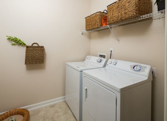 Washer And Dryer In Every Homes at Abberly Pointe Apartment Homes by HHHunt, Beaufort, South Carolina