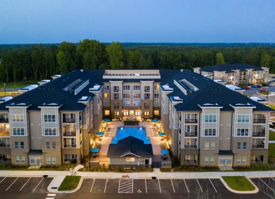 Aerial View Of The Property at Abberly Solaire Apartment Homes, Garner, North Carolina